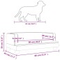 vidaXL Hundebett Braun 80x45x30 cm Kunstleder vidaXL Hundebett Braun 80x45x30 cm Kunstleder