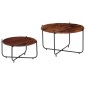 vidaXL Couchtisch-Set 2-tlg. Massivholz 60 x 35 cm vidaXL Couchtisch-Set 2-tlg. Massivholz 60 x 35 cm