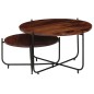 vidaXL Couchtisch-Set 2-tlg. Massivholz 60 x 35 cm vidaXL Couchtisch-Set 2-tlg. Massivholz 60 x 35 cm