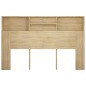 vidaXL Bett-Kopfteil mit Ablagen Sonoma-Eiche 160x19x103,5 cm