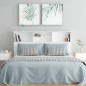 vidaXL Bett-Kopfteil mit Ablagen Weiß 160x19x103,5 cm