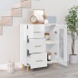 vidaXL Sideboard Hochglanz-Weiß 69,5x34x90 cm Holzwerkstoff vidaXL Sideboard Hochglanz-Weiß 69,5x34x90 cm Holzwerkstoff