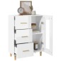 vidaXL Sideboard Hochglanz-Weiß 69,5x34x90 cm Holzwerkstoff vidaXL Sideboard Hochglanz-Weiß 69,5x34x90 cm Holzwerkstoff