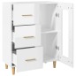 vidaXL Sideboard Hochglanz-Weiß 69,5x34x90 cm Holzwerkstoff vidaXL Sideboard Hochglanz-Weiß 69,5x34x90 cm Holzwerkstoff