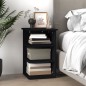 vidaXL Beistellregal Schwarz 35x35x55 cm Holzwerkstoff vidaXL Beistellregal Schwarz 35x35x55 cm Holzwerkstoff