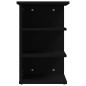 vidaXL Beistellregal Schwarz 35x35x55 cm Holzwerkstoff vidaXL Beistellregal Schwarz 35x35x55 cm Holzwerkstoff
