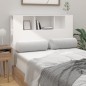 vidaXL Kopfteil mit Ablagen Weiß 120x18,5x102,5 cm vidaXL Kopfteil mit Ablagen Weiß 120x18,5x102,5 cm