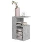 vidaXL Beistelltisch Betongrau 36x30x56 cm Holzwerkstoff vidaXL Beistelltisch Betongrau 36x30x56 cm Holzwerkstoff