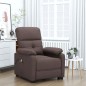 vidaXL Massagesessel Elektrisch Dunkelbraun Stoff vidaXL Massagesessel Elektrisch Dunkelbraun Stoff
