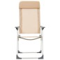 Klappbare Campingstühle 2 Stk. Aluminium Creme Klappbare Campingstühle 2 Stk. Aluminium Creme