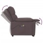 vidaXL Massagesessel Elektrisch Dunkelbraun Stoff vidaXL Massagesessel Elektrisch Dunkelbraun Stoff