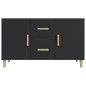 vidaXL Sideboard Schwarz 100x36x60 cm Holzwerkstoff vidaXL Sideboard Schwarz 100x36x60 cm Holzwerkstoff