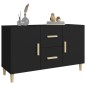 vidaXL Sideboard Schwarz 100x36x60 cm Holzwerkstoff vidaXL Sideboard Schwarz 100x36x60 cm Holzwerkstoff