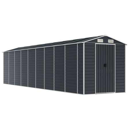vidaXL Gerätehaus Anthrazit 191x810x198 cm Verzinkter Stahl