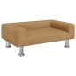 vidaXL Hundebett Braun 70x45x26,5 cm Samt vidaXL Hundebett Braun 70x45x26,5 cm Samt