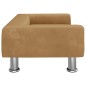 vidaXL Hundebett Braun 70x45x26,5 cm Samt vidaXL Hundebett Braun 70x45x26,5 cm Samt