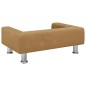 vidaXL Hundebett Braun 70x45x26,5 cm Samt vidaXL Hundebett Braun 70x45x26,5 cm Samt