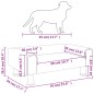 vidaXL Hundebett Braun 70x45x26,5 cm Samt vidaXL Hundebett Braun 70x45x26,5 cm Samt
