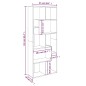 vidaXL Bücherregal Räuchereiche 67x24x161 cm Holzwerkstoff vidaXL Bücherregal Räuchereiche 67x24x161 cm Holzwerkstoff