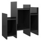 vidaXL Regalschrank Hochglanz-Schwarz 60x26x60 cm Holzwerkstoff vidaXL Regalschrank Hochglanz-Schwarz 60x26x60 cm Holzwerkstoff