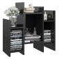 vidaXL Regalschrank Hochglanz-Schwarz 60x26x60 cm Holzwerkstoff vidaXL Regalschrank Hochglanz-Schwarz 60x26x60 cm Holzwerkstoff