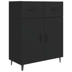 vidaXL Sideboard Schwarz 69,5x34x90 cm Holzwerkstoff