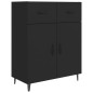 vidaXL Sideboard Schwarz 69,5x34x90 cm Holzwerkstoff vidaXL Sideboard Schwarz 69,5x34x90 cm Holzwerkstoff