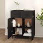 vidaXL Sideboard Schwarz 69,5x34x90 cm Holzwerkstoff vidaXL Sideboard Schwarz 69,5x34x90 cm Holzwerkstoff