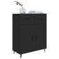 vidaXL Sideboard Schwarz 69,5x34x90 cm Holzwerkstoff vidaXL Sideboard Schwarz 69,5x34x90 cm Holzwerkstoff