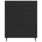 vidaXL Sideboard Schwarz 69,5x34x90 cm Holzwerkstoff vidaXL Sideboard Schwarz 69,5x34x90 cm Holzwerkstoff