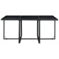 vidaXL 11-tlg. Garten-Essgruppe mit Auflagen Poly Rattan Schwarz vidaXL 11-tlg. Garten-Essgruppe mit Auflagen Poly Rattan Schwarz