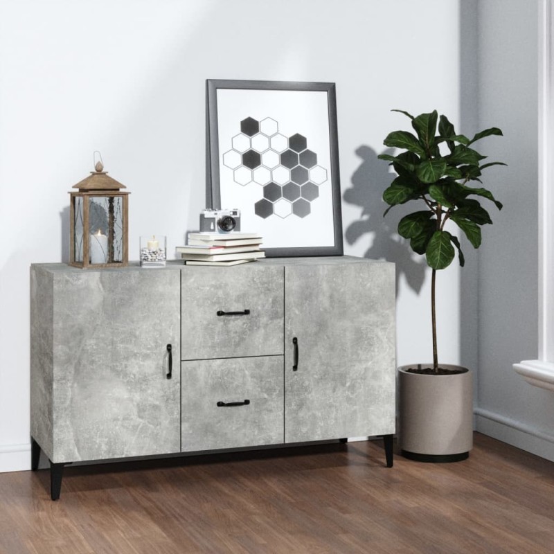 vidaXL Sideboard Betongrau 100x36x60 cm Holzwerkstoff vidaXL Sideboard Betongrau 100x36x60 cm Holzwerkstoff