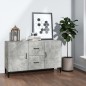 vidaXL Sideboard Betongrau 100x36x60 cm Holzwerkstoff vidaXL Sideboard Betongrau 100x36x60 cm Holzwerkstoff