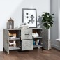 vidaXL Sideboard Betongrau 100x36x60 cm Holzwerkstoff vidaXL Sideboard Betongrau 100x36x60 cm Holzwerkstoff