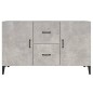 vidaXL Sideboard Betongrau 100x36x60 cm Holzwerkstoff vidaXL Sideboard Betongrau 100x36x60 cm Holzwerkstoff