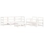 vidaXL 6-tlg. Garten-Lounge-Set mit Kissen Weiß Massivholz vidaXL 6-tlg. Garten-Lounge-Set mit Kissen Weiß Massivholz