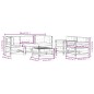 vidaXL 6-tlg. Garten-Lounge-Set mit Kissen Weiß Massivholz vidaXL 6-tlg. Garten-Lounge-Set mit Kissen Weiß Massivholz