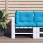 vidaXL Palettenkissen 3-tlg. Blau Stoff vidaXL Palettenkissen 3-tlg. Blau Stoff