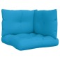 vidaXL Palettenkissen 3-tlg. Blau Stoff vidaXL Palettenkissen 3-tlg. Blau Stoff