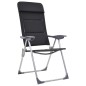 Campingstuhl 2 Stk. Schwarz 58 x 69 x 111 cm Aluminium Campingstuhl 2 Stk. Schwarz 58 x 69 x 111 cm Aluminium