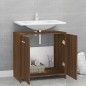 vidaXL Badezimmerschrank Braun Eichen-Optik 60x33x60 cm Holzwerkstoff vidaXL Badezimmerschrank Braun Eichen-Optik 60x33x60 cm Holzwerkstoff