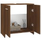 vidaXL Badezimmerschrank Braun Eichen-Optik 60x33x60 cm Holzwerkstoff vidaXL Badezimmerschrank Braun Eichen-Optik 60x33x60 cm Holzwerkstoff