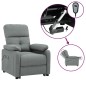 vidaXL Massagesessel Elektrisch Dunkelgrau Stoff vidaXL Massagesessel Elektrisch Dunkelgrau Stoff