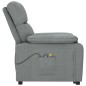 vidaXL Massagesessel Elektrisch Dunkelgrau Stoff vidaXL Massagesessel Elektrisch Dunkelgrau Stoff