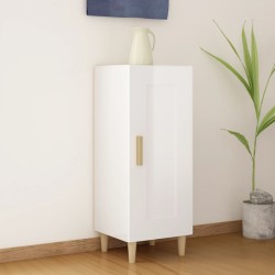 vidaXL Sideboard Hochglanz-Weiß 34,5x34x90 cm Holzwerkstoff