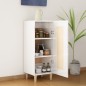vidaXL Sideboard Hochglanz-Weiß 34,5x34x90 cm Holzwerkstoff vidaXL Sideboard Hochglanz-Weiß 34,5x34x90 cm Holzwerkstoff