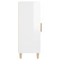 vidaXL Sideboard Hochglanz-Weiß 34,5x34x90 cm Holzwerkstoff vidaXL Sideboard Hochglanz-Weiß 34,5x34x90 cm Holzwerkstoff