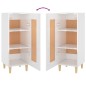 vidaXL Sideboard Hochglanz-Weiß 34,5x34x90 cm Holzwerkstoff vidaXL Sideboard Hochglanz-Weiß 34,5x34x90 cm Holzwerkstoff
