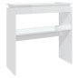 vidaXL Konsolentisch Hochglanz-Weiß 80x30x80 cm Holzwerkstoff vidaXL Konsolentisch Hochglanz-Weiß 80x30x80 cm Holzwerkstoff