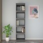 vidaXL Bücherregal/Raumteiler Grau 40x35x167 cm Massivholz Kiefer vidaXL Bücherregal/Raumteiler Grau 40x35x167 cm Massivholz Kiefer